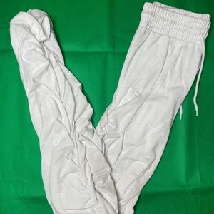 Milk White Stack Joggers